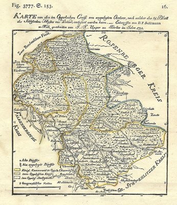 Karte Von Den Im Oppelschen Creise Neu Angelegten Oertern (Sotzmann& Unger) Berlin 1791.jpg