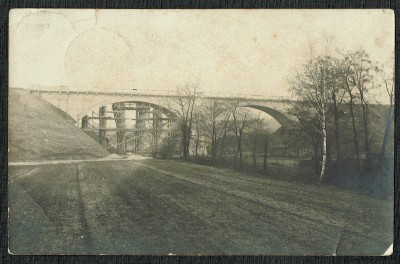 Rybnik - Brückenbau , Brücke<br />gelaufen , Stempel 1912