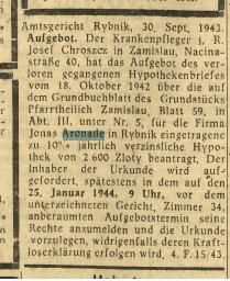 Aronade Oberschl.Wanderer 1943 hipoteka.jpg