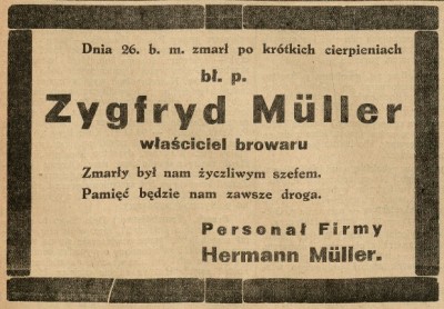 Pogrzeb - zgon Zygfryda Szt Pl I GR nr 49 kwiecien 1934 klepsydra 1.jpg