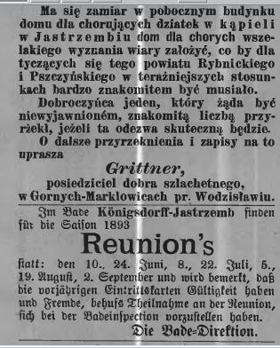 Jastrzębie Rybniker Kreisblatt 1893r..JPG