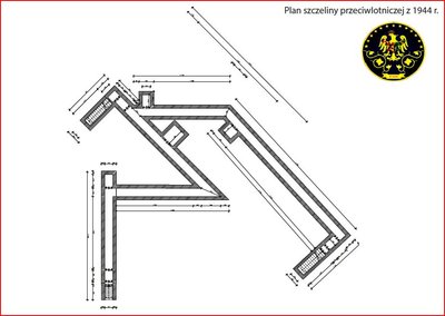 Plan szczeliny przeciwlotniczej przy ulicy Chrobrego.JPG