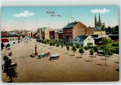 RYBNIK-Nowy-rynek-Neuer-Ring-1919-stempel-Hotel.jpg