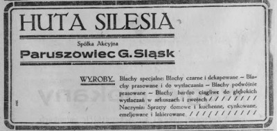 Huta Silesia reklama 1924.JPG